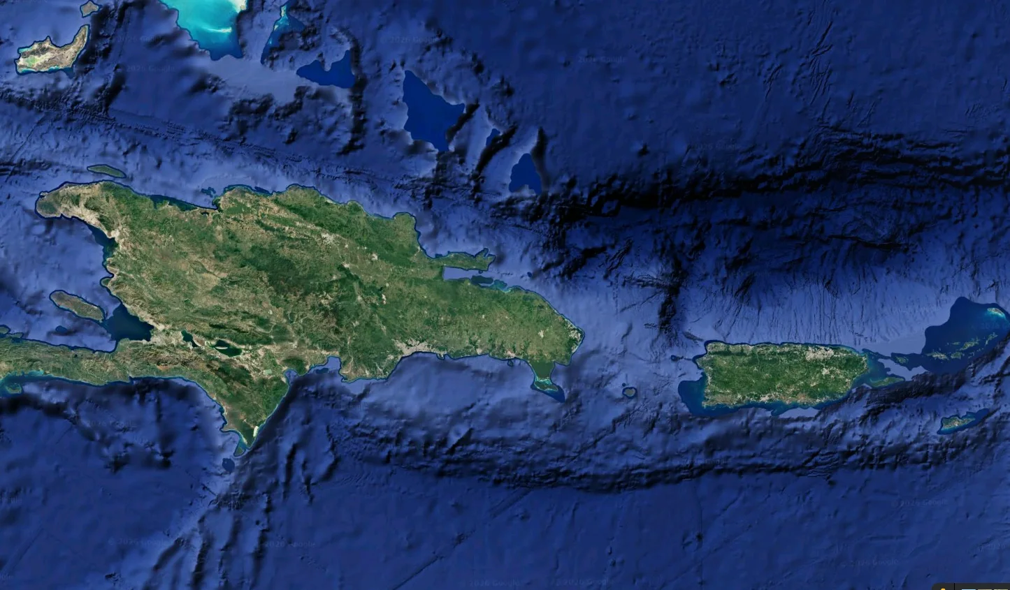 Tectonic map of Hispaniola